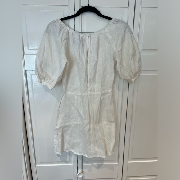 EUC Reformation Linen Puff Sleeve Dress - Picture 5 of 5